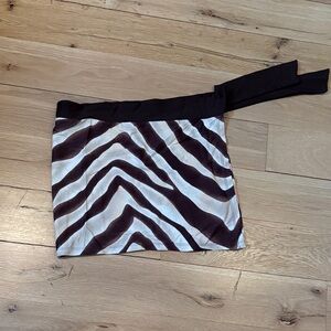 Polo by Ralph Lauren Zebra Print Swim Coverup - Black and White